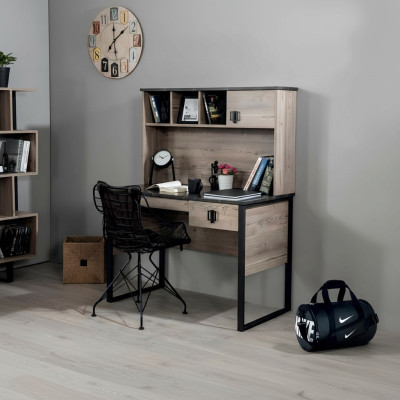 Schreibtisch Modern Holz Jugend Kinderzimmer Braun Möbel Design Schlafzimmer Neu