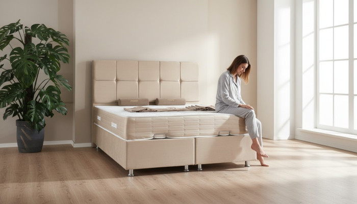 Luxus Boxspring Bett Doppelte Betten Schlafzimmer Möbel 120x200cm
