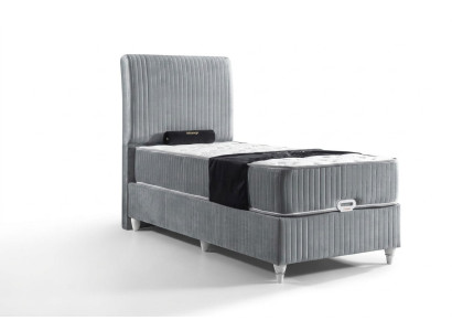 Luxus Boxspring Bett Hotel Singel Betten mit Matratze 90x200 Möbel