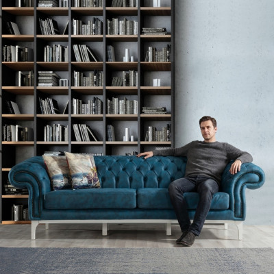 3 Sitzer Polster Sofas Wohnzimmer Couchen Modern Stil Designer Möbel Sofa
