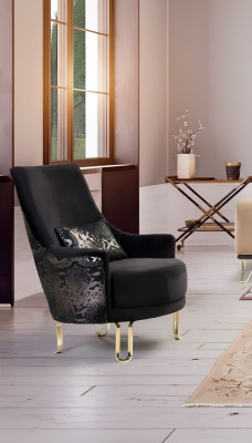 Luxus Design Sessel 1 Sitzer Textil Lounge Club Polster Möbel