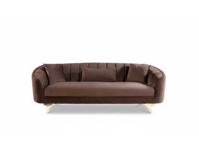 Wohnzimmer Sofa 3 Sitz Couchen Sofas Gepolsterte Couch Stoff Möbel Einrichtung