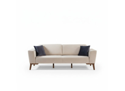 Wohnzimmer Sofa Design Dreisitzer Moderne Couch Beige Möbel Polster