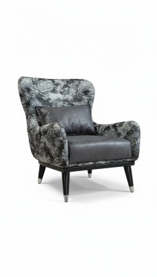 Wohnzimmer Sessel Polster Sitzer Modern Design Schlangen Stil Bezug