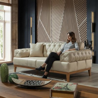 Dreisitzer Couch Polster Möbel Einrichtung Design Couchen 3 Sitzer
