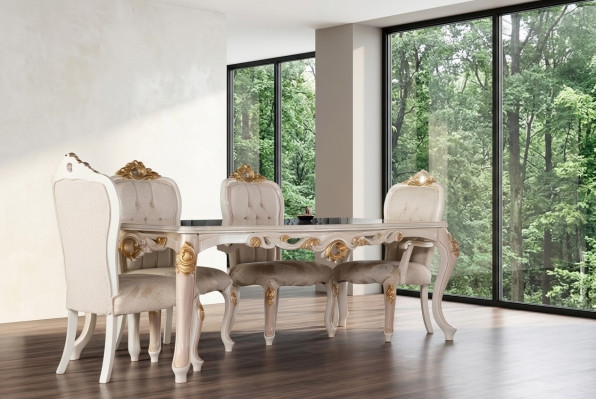 Set Stühle Gruppe Esszimmerstuhl Stuhl Holz Esszimmer 4x Stuhl Möbel Stil Lehn