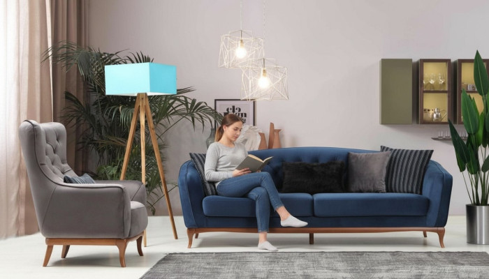 Sofagarnitur Sofa Garnitur Sofas 4+1 Sitzer Stoff Chesterfield Polster Samt Set