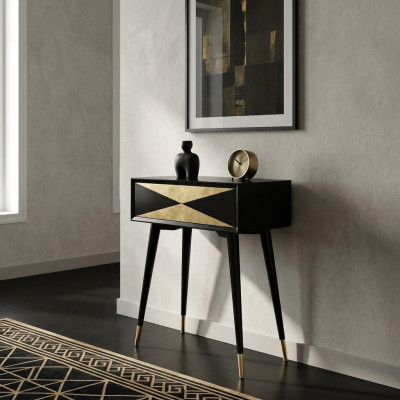 Tisch Konsolentisch Konsole Kommode Abstelltisch Holz Modern Luxus Gold Design