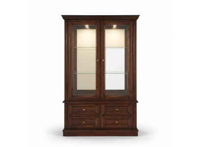 Vitrine Schränke Möbel Klassischer Stil Vitrinen Wohnzimmer Anrichte Glas Holz