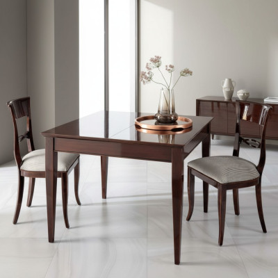 Esszimmertisch Esstisch Hochglanz Tisch Holz Essecke Esszimmer Ausziehbarer Neu