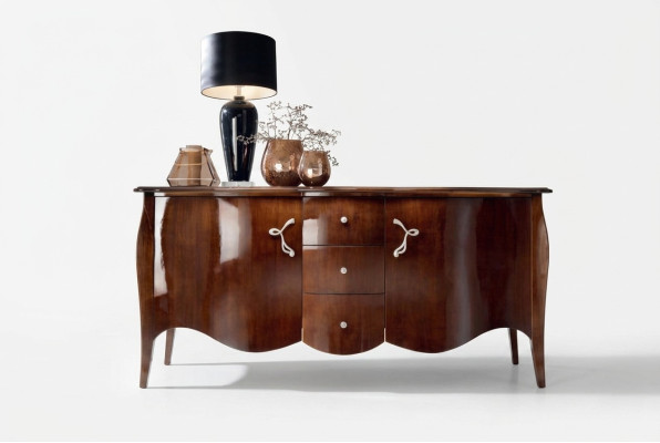 Hochwertiges Sideboard Kommode Luxus Schrank Schränke Wohnzimmer Holz Braun Neu
