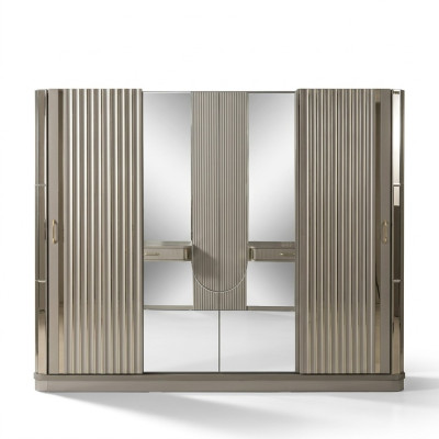 Kleiderschrank Holzschrank Schrank Schlafzimmer Luxus Schränke Braun