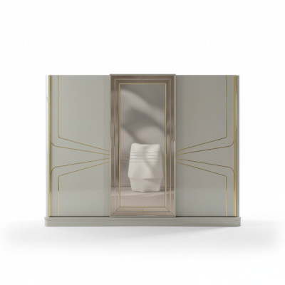 Luxus Kleiderschrank Holzschrank Schrank Schlafzimmer Schränke Beige