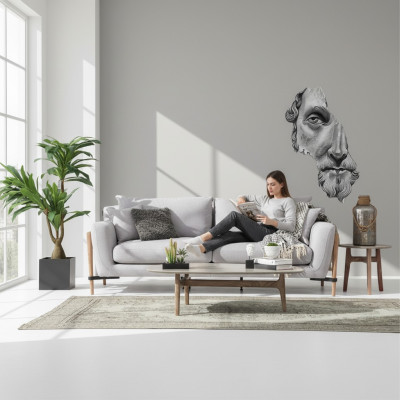 Zweisitzer Sofa 2 Sitzer Stoff Sofas Modern Design Wohnzimmer Grau