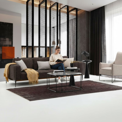 Sofagarnitur 2 Sitzer Sessel Zweisitzer Grau Stoff Sofas Modern Design