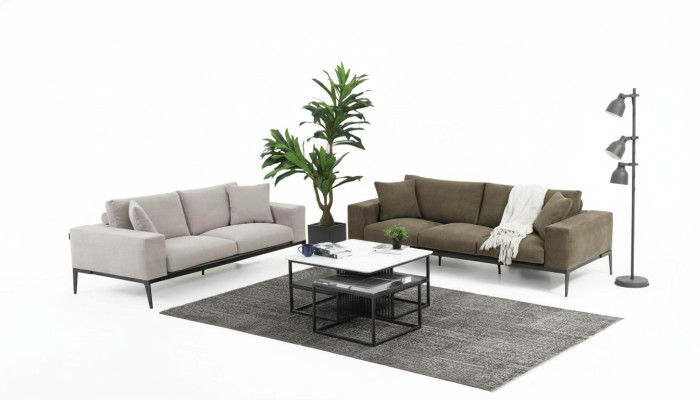 Sofagarnitur 32 Sitzer Sofa Garnitur Grau Sofas Modern Gruppe Set Neu