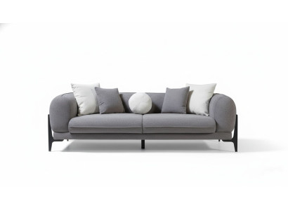 Wohnzimmermöbel Luxus Dreisitzer Sofa Stoffmöbel Moderne Couchen Edelstahl