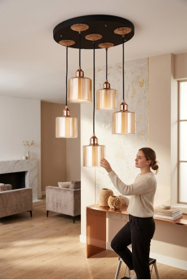Lampe Hänge Kronleuchter Deckenleuchter Deckenlampe Hängelusterlampe