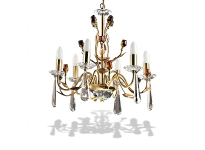Moderne Kristall Lüster Deckenlampe Deckenprunk Hängekristalllampe