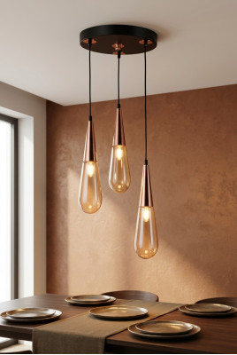 Lüster Luxus Kronleuchter Deckenleuchter Deckenlampe Modern Gold Glass