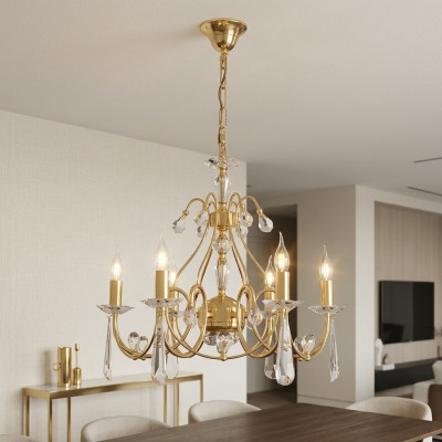 Klassische Deckenlampe Kronleuchter Deckenleuchter Gold Lichtkronleuchter Neu