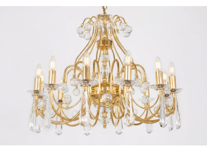 Lüster Luxus Deckenlampe Kronleuchter Deckenleuchter Lampen Gold Art