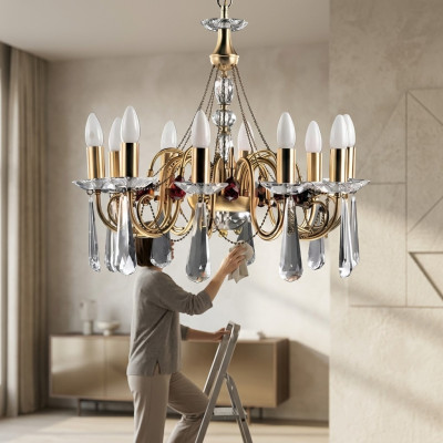 Kristall Luxus Lüster Deckenlampe Kronleuchter Hängelampe Art Edles Design
