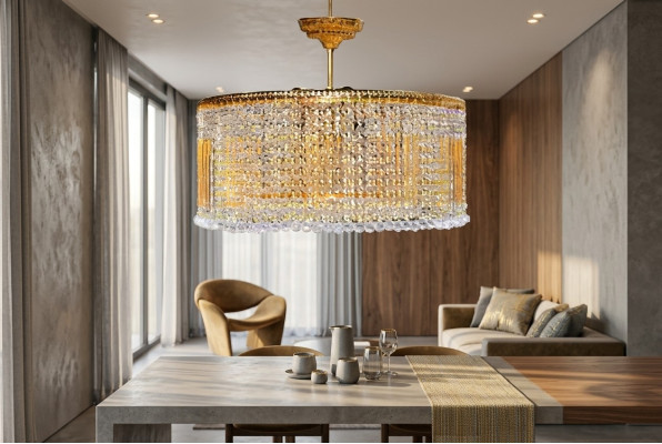  Luxus Luster Kronleuchter Deckenlampe Deckenleuchter Lampen Gold Leuchte
