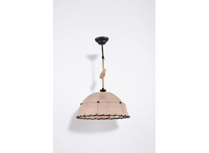 Deckenlampe Deckenleuchter Lüster Kronleuchter Lampe Beige Modern Seil