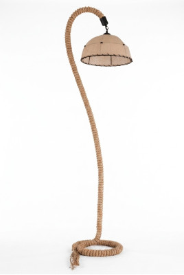 Stehlampe Standlampe Stand Luxus Leuchten Lampen Lampe Beige Seil Neu
