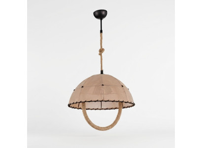 Deckenlampe Deckenleuchter Lüster Kronleuchter Lampe Beige Modern Seil