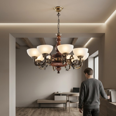 Deckenleuchter Luster Kronleuchter Deckenlampe Lampen Braun Klassischе