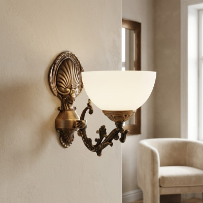 Wandleuchte Wandlampe Wandleuchten Lüster Wand Lampen Braun Klassischе