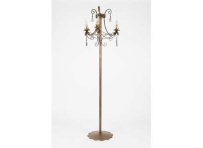 Stehlampe Standlampe Stand Luxus Leuchten Lampen Lampe Gold Art 170 cm