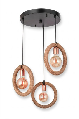 Lüster Deckenleuchter Kronleuchter Deckenlampe Lampe Glas Braun Modern