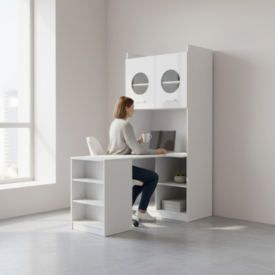 Schreibtisch Weiß Tisch Büro Kinderzimmer Jugendzimmer Tische Neu Hochglanz