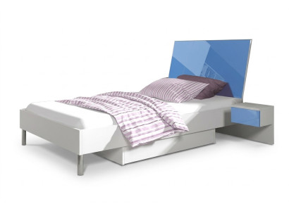 Kinderzimmer Bett Schlafzimmer Betten Einzelbett Single Jugendzimmer Blau Jungen