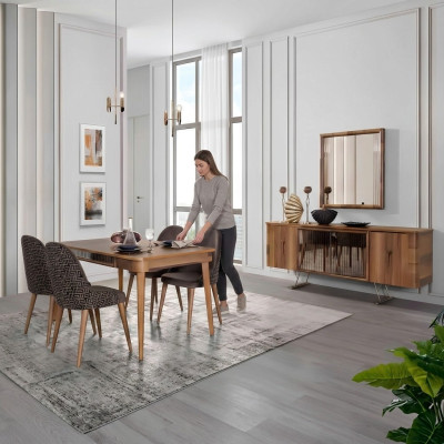 Komplett Sets Esszimmer Set Esstisch 6x Stuhl Garnitur Tisch Gruppe 7tlg. Sets