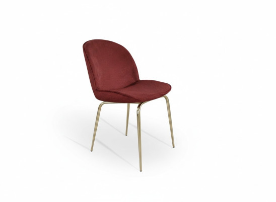 Esszimmer Lehnstuhl Rot Gold Metall Esszimmer Möbel Stühle Wohnzimmer Stuhl Neu