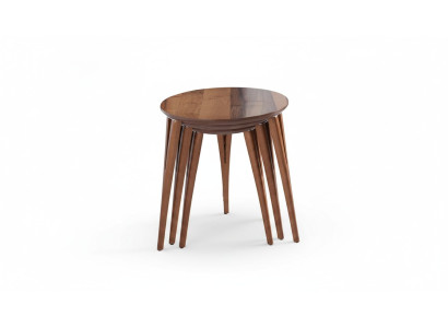 Beistelltische Blumenständer Holztische Set Beistelltisch Tisch Couchtisch 3tlg.