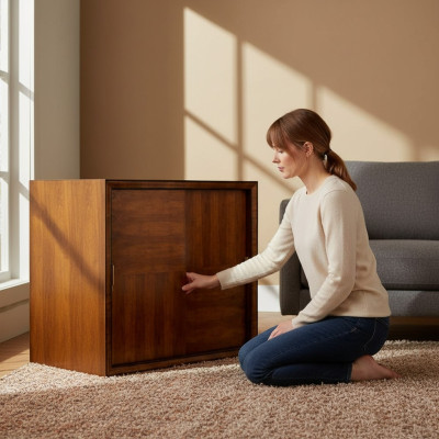 Kleiderschrank Braun Holz Möbel Schrank Design Luxus Schwebetüren Schränke Neu