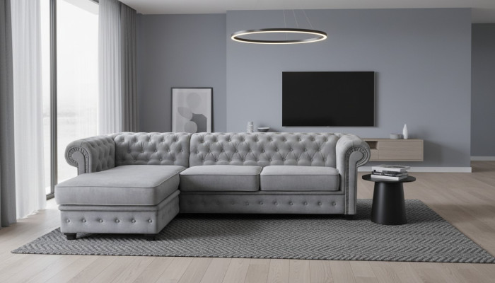 Chesterfield Ecksofa Eckcouch Sofa Couch Möbel Sofas Couchen Eckgarnitur