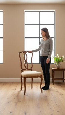 Esszimmer Wohnzimmer Stuhl Holz Sessel Möbel Lehnstuhl Stuhl Luxus Möbel Braun