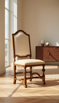 Stuhl 1 Sitzer Sessel Holz Luxus Klasse Möbel Design Lehnstuhl Holz Esszimmer Neu