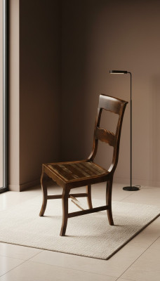 Designer Holz Stuhl in Esszimmer Luxus Möbel Braun Farbe Neu