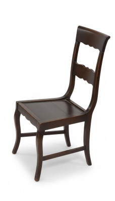 Designer Holz Stuhl in Esszimmer Luxus Möbel Braun Farbe Neu