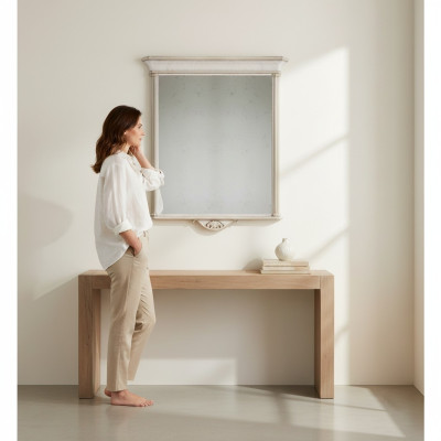 Klassischer Spiegel Rahmen Beige Wandspiegel Italienische Stil Möbel