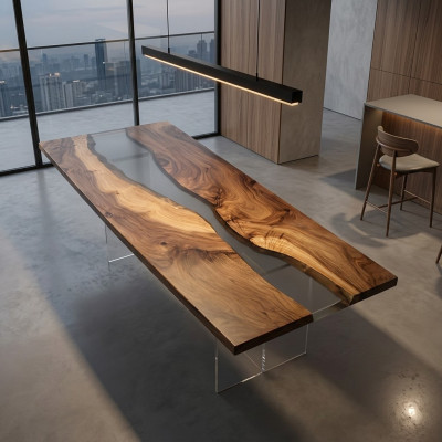 Design Tisch Moderne Meer Fluss Möbel Tische Esstisch Tische Epoxid Harz Ozean