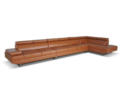 XXL Loung Dream Sofa Couch Polster Sitz Garnitur Wohnlandschaft Leder Ecke +USB