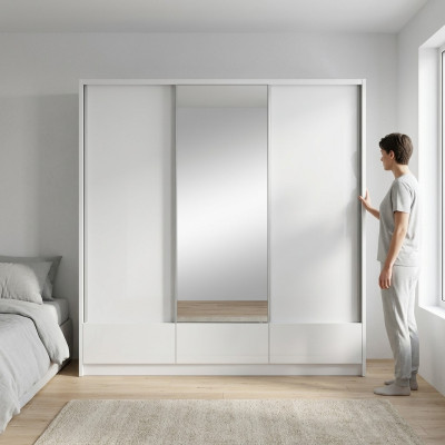 Großer Schlafzimmer Schwebe Türen Schrank 250cm Kleider Schränke